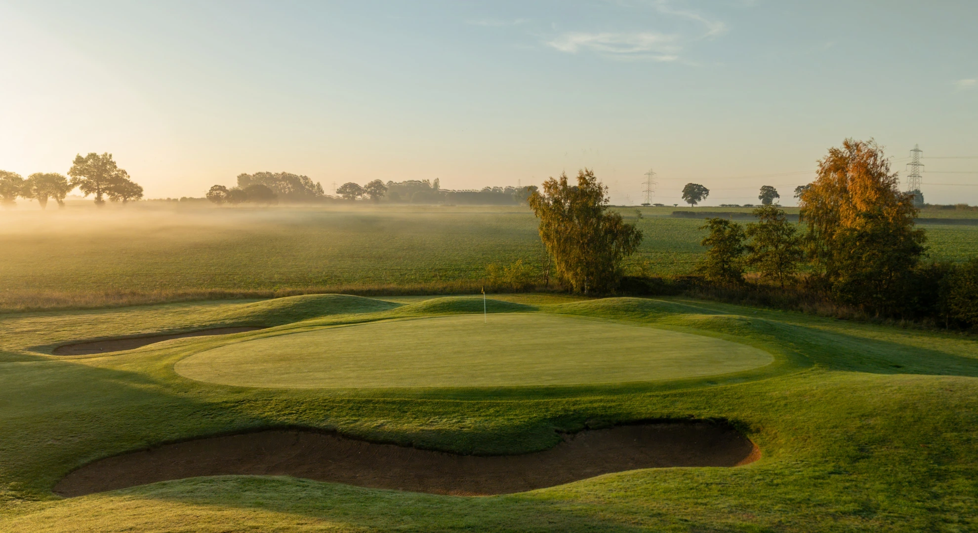 Barnham Broom Hill course at sunrise