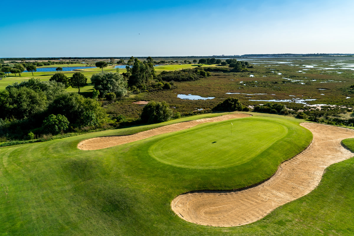 El Rompido North Course beside the coastal wetlands