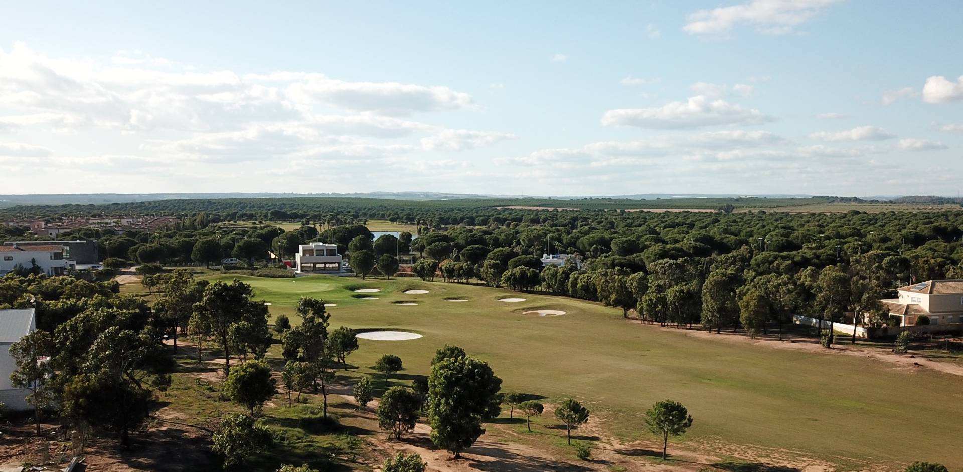 Elevated view across La Monacilla Golf Club